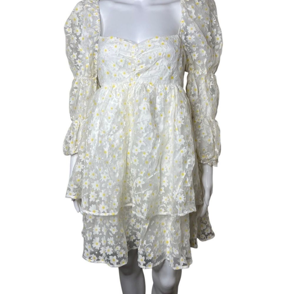 Floral White Dress